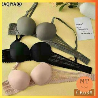 Áo lót ngực nữ đệm dày Ck03 nâng ngực tạo khe chất liệu su đúc không gọng
