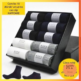Hộp 10 đôi tất vớ nam nữ màu trơn cổ ngắn thấp cổ cao xuất Nhật khử mùi chống mùi hôi chân