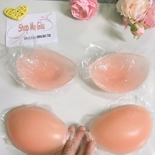 Áo dán ngực silicon cài trước tặng kèm dây quai trong suốt nâng đẩy tạo khe ( kèm dây áo)