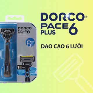 Dao Cạo Râu 6 Lưỡi Dorco Pace 6 Plus SXA 5001-PT (6 Lưỡi + Đầu Cắt Tóc Mai) giá sỉ
