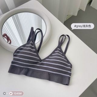 Áo bra nữ kẻ ngang cá tính 2 ây kép 598