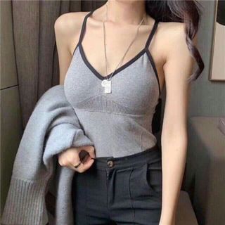Áo 2 dây dáng dài dây lưng chéo V89