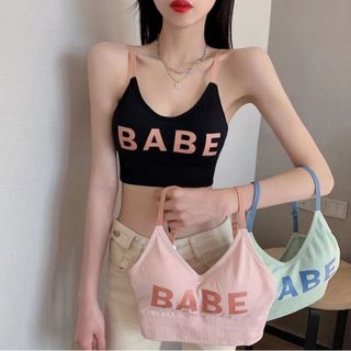 Áo bra tập thể thao gym yoga BABE dáng lửng croptop phong cách Hàn Quốc năng động trẻ trung