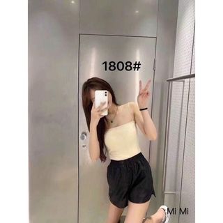 Áo 2 dây gân tăm kèm mút ngực thoáng mát