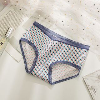 Quần lót Nữ Cotton Cao Cấp Mềm Mịn ,Viền Ren Phối Họa Tiết Thổ Cẩm 0742