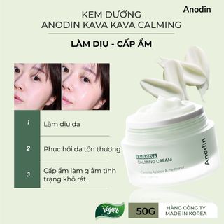 Kem dưỡng siêu cấp ẩm và làm dịu da Anodin Kavakava Calming Cream 50g - Hàn Quốc Chính Hãng