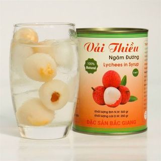 Vải Thiều Ngâm Đường Lon