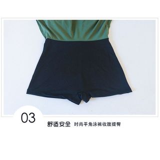 Bộ Bơi Áo Tắm Bikini Nữ Dài Tay Chân Váy Kèm Quần Kín Đáo