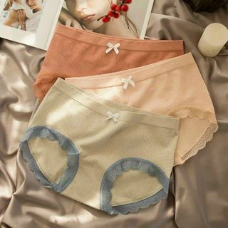 QUẦN LÓT COTTON THÔNG HƠI VIỀN REN 3312