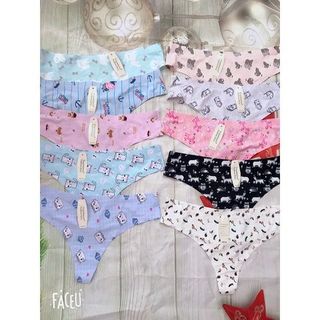 QUẦN LÓT LỌT KHE SU ĐÚC KHÔNG LỘ VIỀN HỌA TIẾT CUTE 013