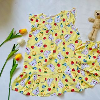 Đầm 1 tầng ( kèm quần)