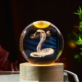 Quả cầu pha lê 12 con giáp loại 6CM