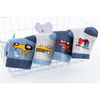 Tất vớ cổ cao hình ô tô cho bé trai 1 2 3 4 5 6 7 8 9 10 11 12 tuổi