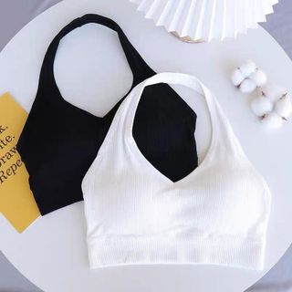 Áo bra cổ yếm hở lưng v100 kèm mút ngực