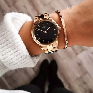 Đồng hồ nam Danieel wellingtonn mặt tròn Iconic Link Fullbox