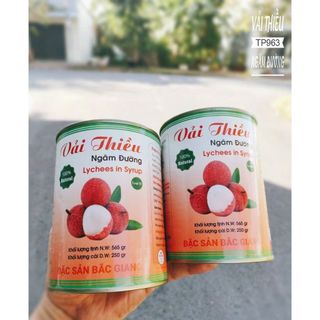 Vải Thiều Ngâm Đường Lon