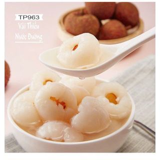 Vải Thiều Ngâm Đường Lon