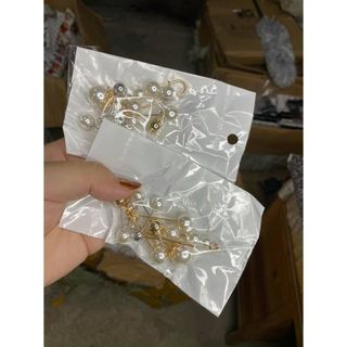 Set 7 cài áo nữ đính đá ghim gim cài áo quần đính ngọc cao cấp thời trang