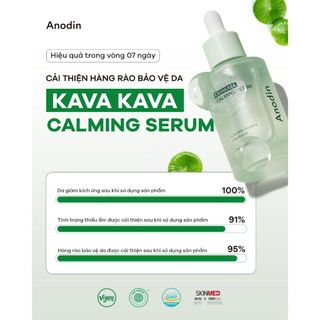 Serum làm dịu và cấp ẩm sâu, phục hồi da tổn thương và bảo vệ da ANODIN KAVAKAVA CALMING 50ml