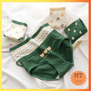 Quần Chíp Gấu Xanh 19 Quần Lót Nữ Cute Cotton Quảng Châu Cao Cấp Sexy Xịn Đẹp