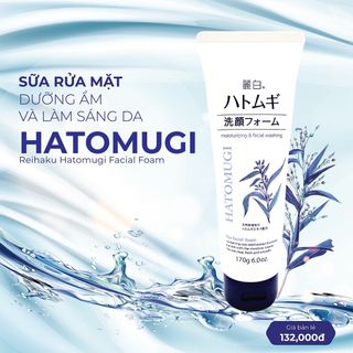 Sữa Rửa Mặt Tẩy Trang Làm Sáng Da Hato mugi 170g Nhật Giúp làm sạch da, loại bọ bụi bẩn và bã nhờn cho da thoáng sạch, mịn màng