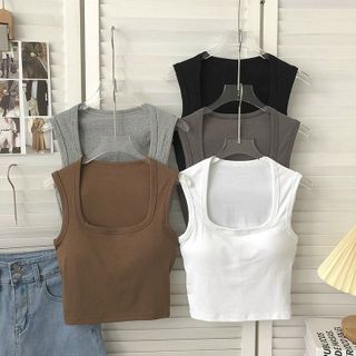Áo lót bra cổ trễ chữ U dáng croptop sexy chất cotton mềm mã 301