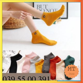 Tất vớ nữ cổ ngắn chất cotton hình gấu brown [ Mua 10 đôi tặng kèm túi gấu ]