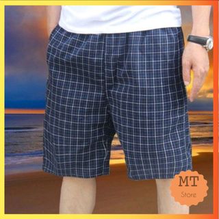 Quần đùi quần short nam kẻ sọc mặc nhà, chơi thể thao chất liệu cotton mát mẻ