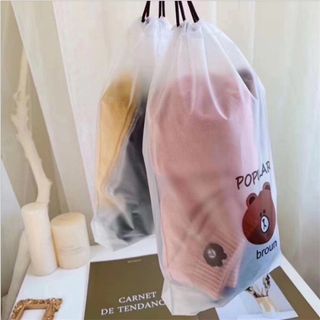 Tất vớ nữ cổ ngắn chất cotton hình gấu brown [ Mua 10 đôi tặng kèm túi gấu ]