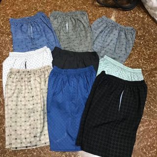 Quần đùi quần short nam kẻ sọc mặc nhà, chơi thể thao chất liệu cotton mát mẻ