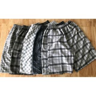 Quần đùi quần short nam kẻ sọc mặc nhà, chơi thể thao chất liệu cotton mát mẻ