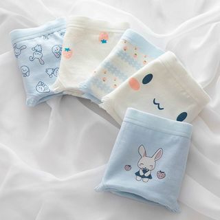 Combo 10 Quần lót cotton thỏ xanh dễ thương 8015