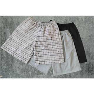Quần đùi quần short nam kẻ sọc mặc nhà, chơi thể thao chất liệu cotton mát mẻ