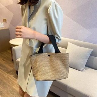 Túi cói xách cầm tay du lịch phong cách Vintage