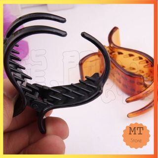 [K01] Kẹp tóc càng cua 3 răng nhựa dẻo chống gãy, chắc chắn