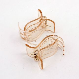 [K01] Kẹp tóc càng cua 3 răng nhựa dẻo chống gãy, chắc chắn