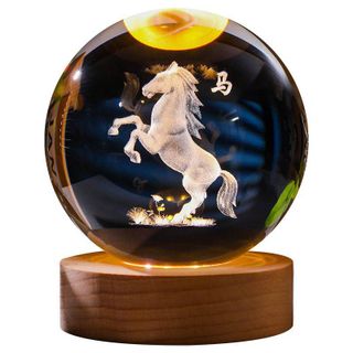 Quả cầu pha lê 12 con giáp loại lớn 8CM