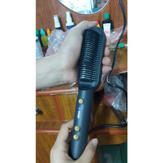 Lược Điện Chải Tóc Tạo Kiểu Chuyên Nghiệp, Lượt Điện 3in1 Đa Năng - Kiêm Máy Uốn Duỗi Ép Tóc Tạo Kiểu