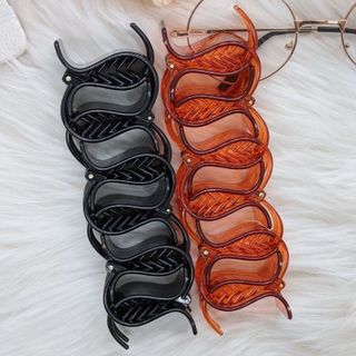 [K01] Kẹp tóc càng cua 3 răng nhựa dẻo chống gãy, chắc chắn