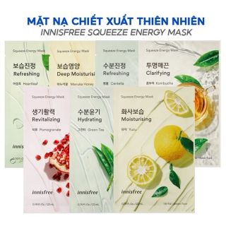 Combo 10 mặt nạ Innisf My Real Squeeze Energy Mask 22ml - 
Phiên bản nâng cấp của Innisf My Real Squeeze giá sỉ