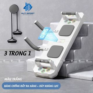 Dụng Cụ Plank Thiết Bị Thể Thao 3 Trong 1 Hít Đất Squat Tập Bụng Thể Dục Tập Gym