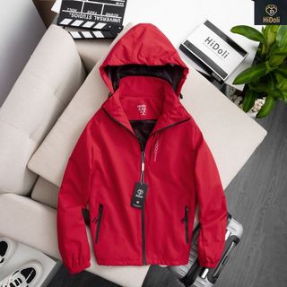 Áo khoác gió nam nữ có mũ cao cấp 2 lớp , chất liệu gió tráng bạc chống tia UV chống nắng ngăn gió