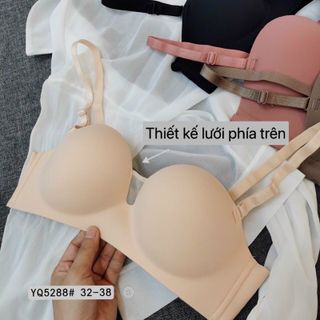 Áo ngực nữ đệm dày cúp ngang nâng đẩy ngực, tạo khe, đúc su thoáng mát mã 5288
