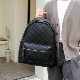 BALO ĐI HỌC NAM NỮ SIZE 40 DA MỀM VỪA A4 HỌA TIẾT CARO THỜI TRANG CÁ TÍNH WH643 - WINNIE HOUSE