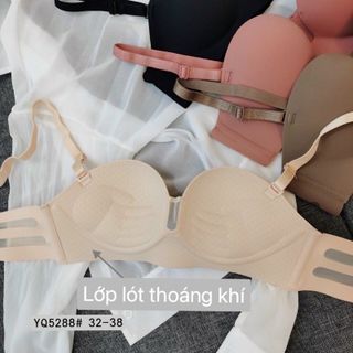 Áo ngực nữ đệm dày cúp ngang nâng đẩy ngực, tạo khe, đúc su thoáng mát mã 5288