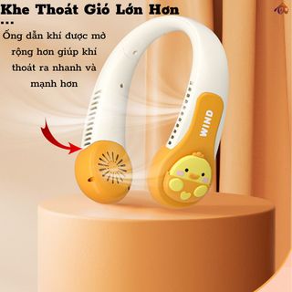 QUẠT ĐEO CỔ MINI KHÔNG CÁNH HÌNH THÚ SIÊU MÁT, BỀN, CHẠY ÊM CTB715 - BECHIP