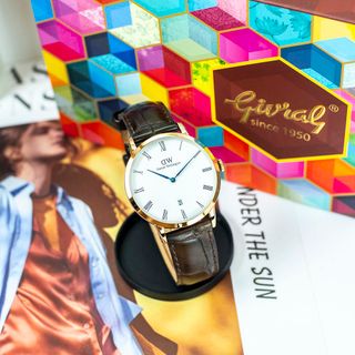 Đồng hồ Danieel Wellingtonn dây da dww Dapper size 38mm full box