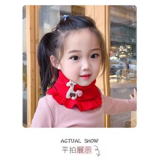 Khăn Len Ống Viền Bèo Choàng Cổ Giữ Ấm Cho Bé