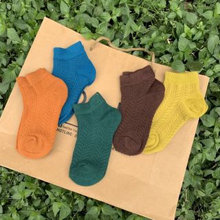 Tất vớ cổ ngắn màu sắc trơn cho trẻ em bé trai bé gái 1 2 3 4 5 6 7 8 9 10 11 12 tuổi