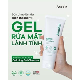 Gel Rửa Mặt Dịu Nhẹ pH 5.5 Anodin Kavakava Calming Gel Cleanser 150ml